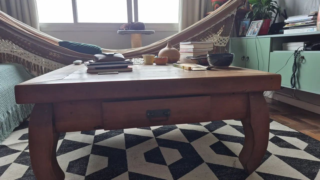 Mesa de madeira maciça de Bali - Foto 3