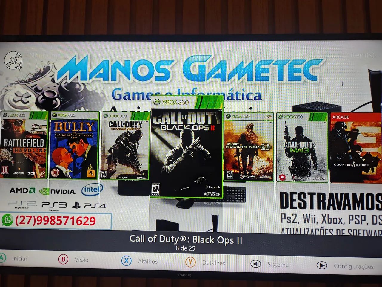 Xbox 360 Slim Desbloqueado  - Foto 3