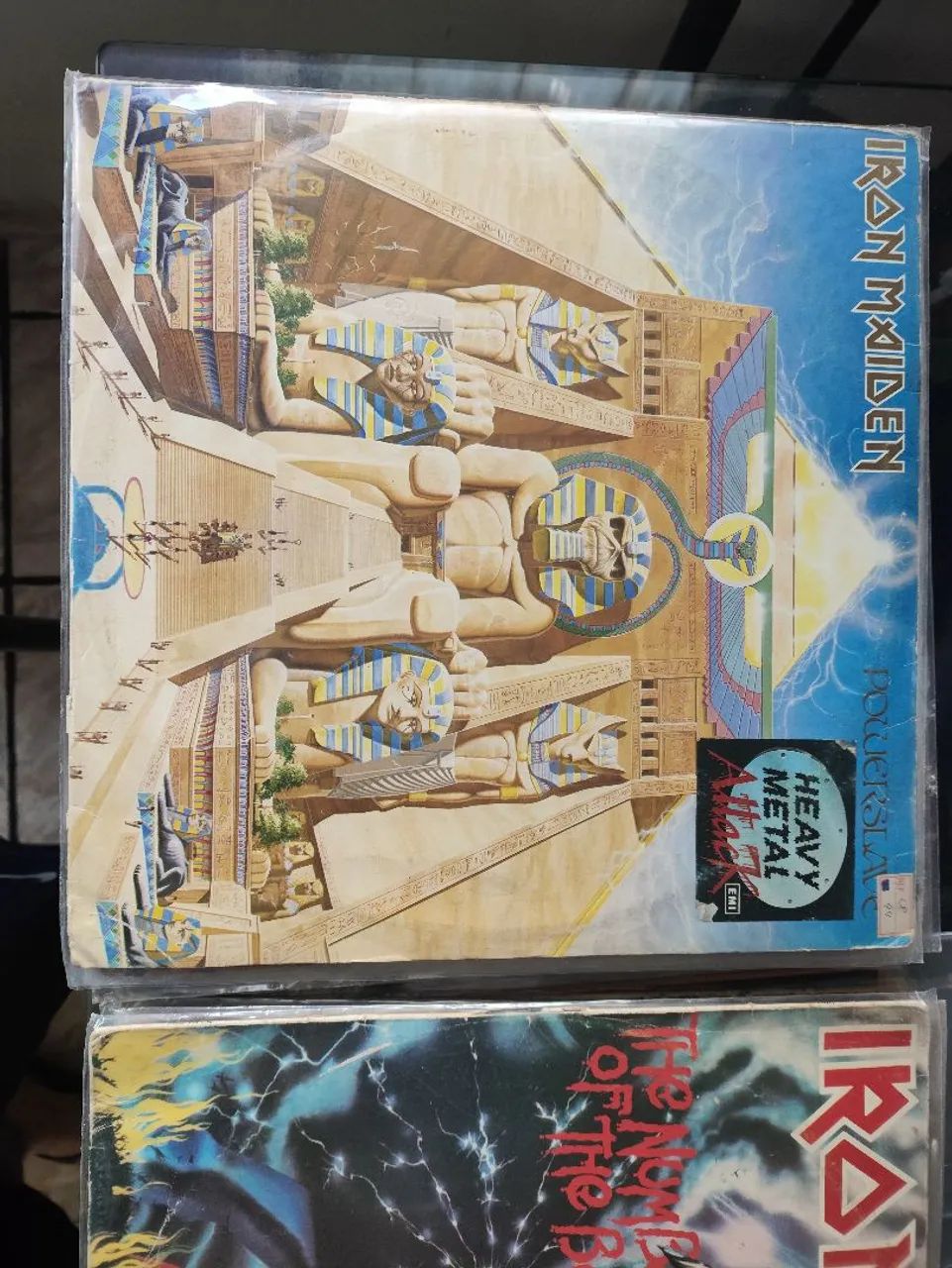LP Iron Maiden Powerslave e The Number of The beast - atenção no anúncio. 