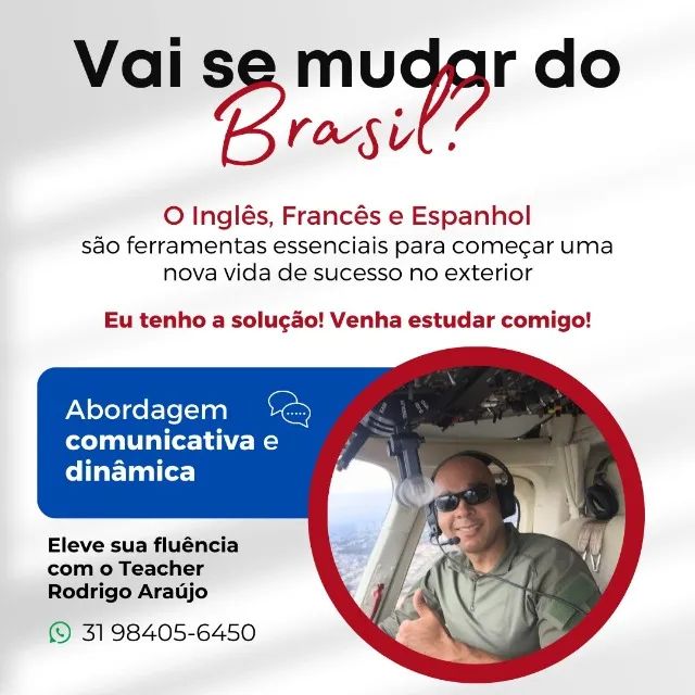 AULAS DE INGLÊS, FRANCÊS E ESPANHOL COM MENTORIA PERSONALIZADA