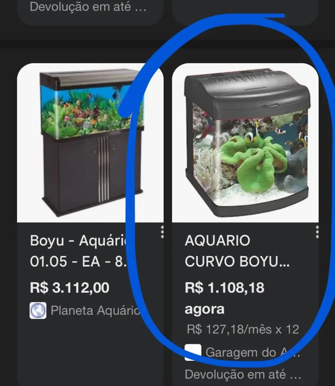 Aquário curvado+ filtro+iluminação  - Foto 3