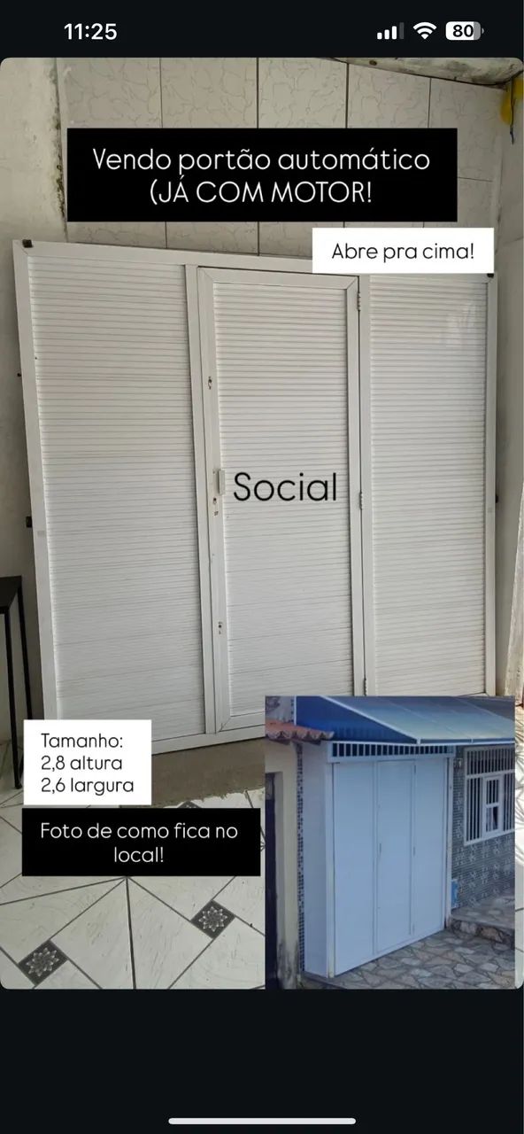 Portão basculante 