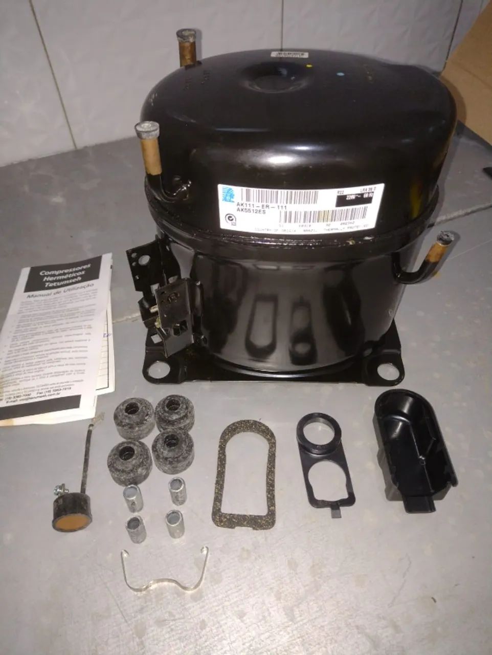 TECUMSECH - COMPRESSOR AK5512ES 4/5HP TECUMESCH - Foto 4