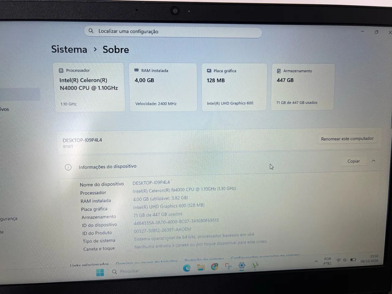 Notebook Lenovo S145 conservado e com SSD - Foto 4