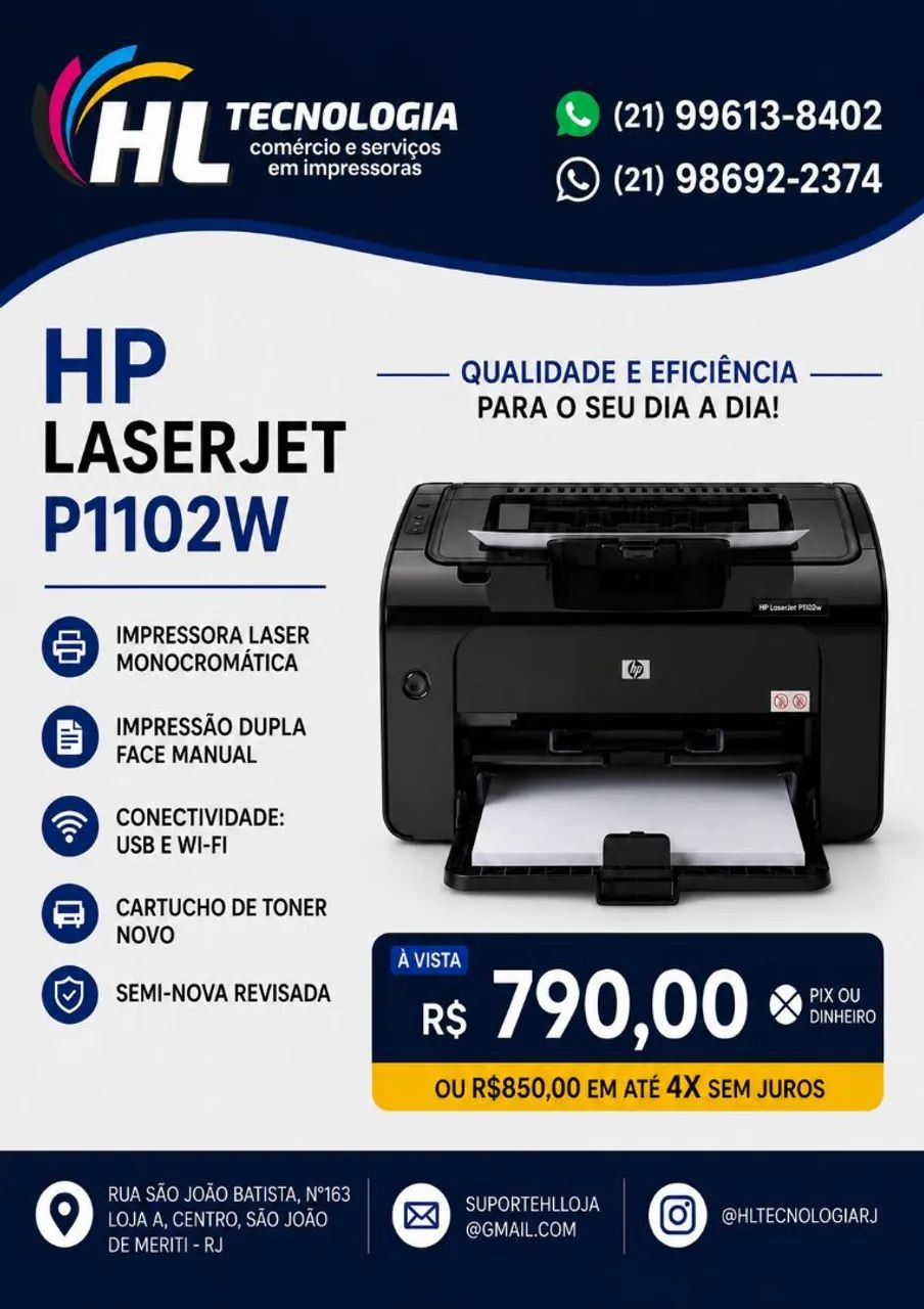 IMPRESSORA HP1102w