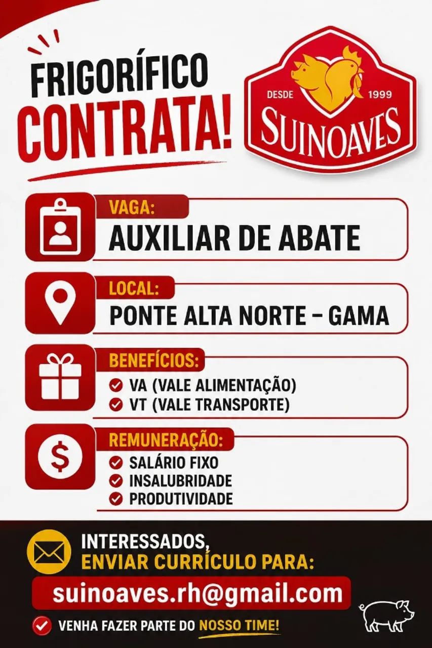 AUXILIAR DE ABATE DE SUINOS