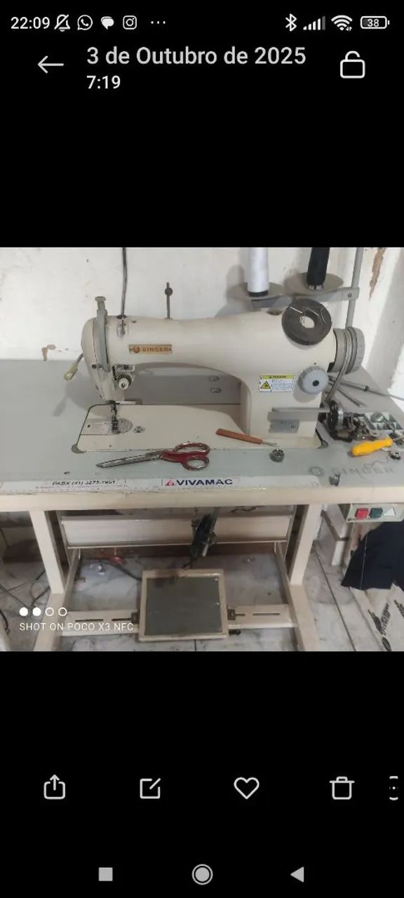 Máquina de costura reta industrial  - Foto 2