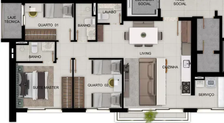 PLANTA 87m²