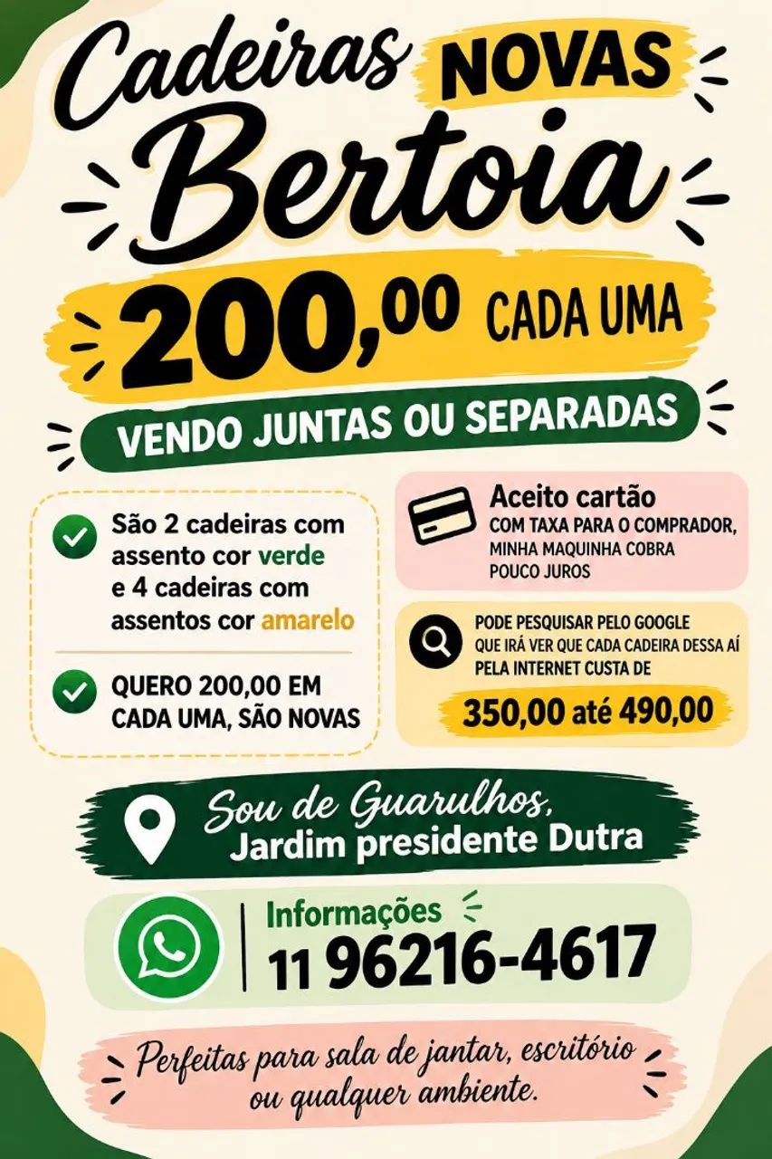 CADEIRAS NOVAS  - Foto 2