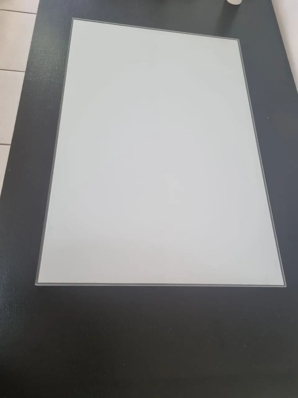 Quadro de vidro branco 60 x 40 - Foto 2