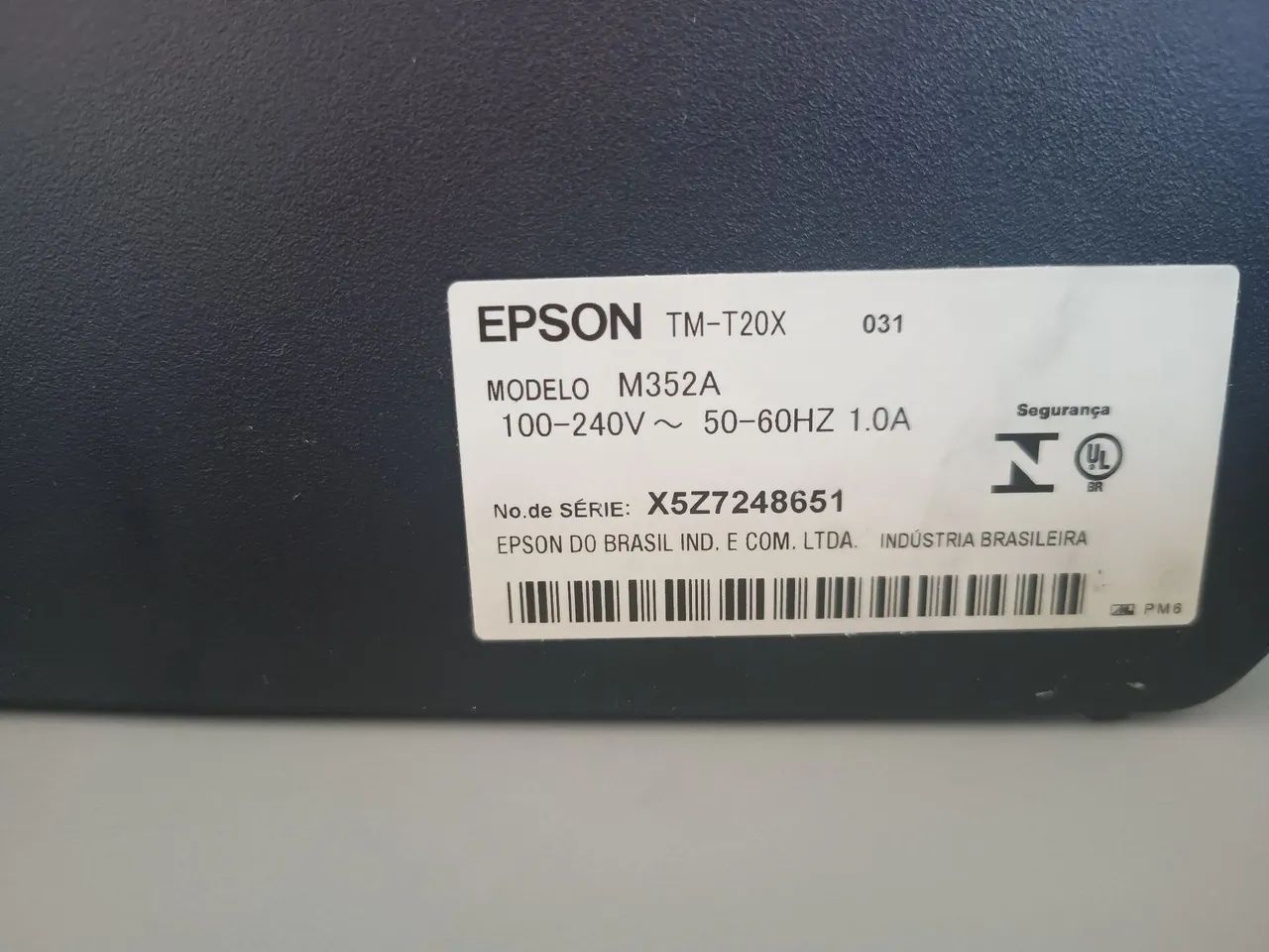 Impressora T20 Epson com leitor de cód barras ( com Nota Fiscal ) 