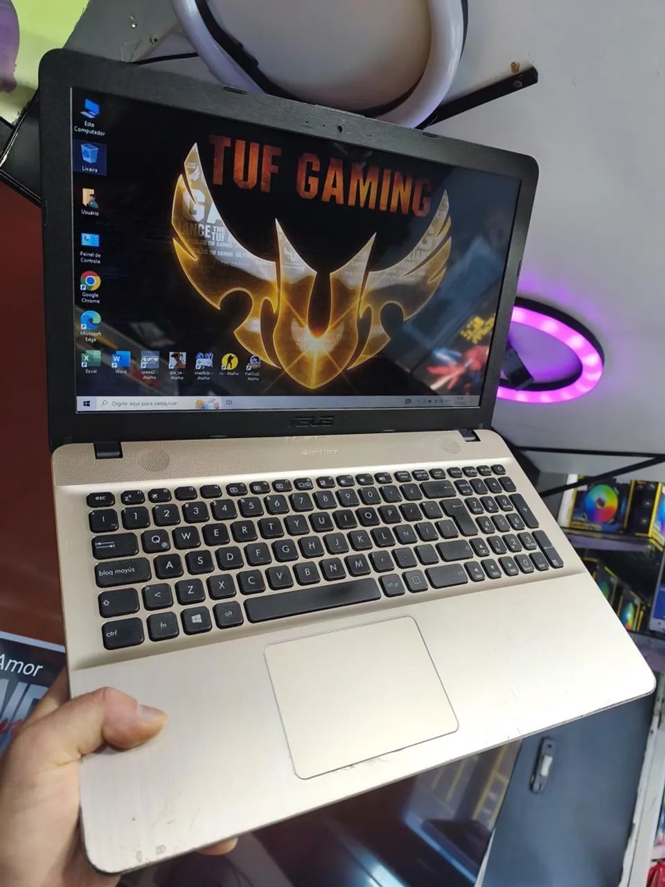 NOTEBOOK ASUS CORE i3 6ª GERAÇÃO + SSD 128GB PRONTO PRA USO E COM