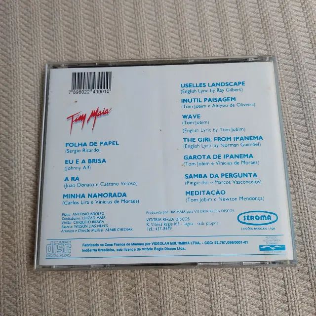 Cd Tim Maia Interpreta Clássicos Da Bossa Nova (1990) - Foto 2