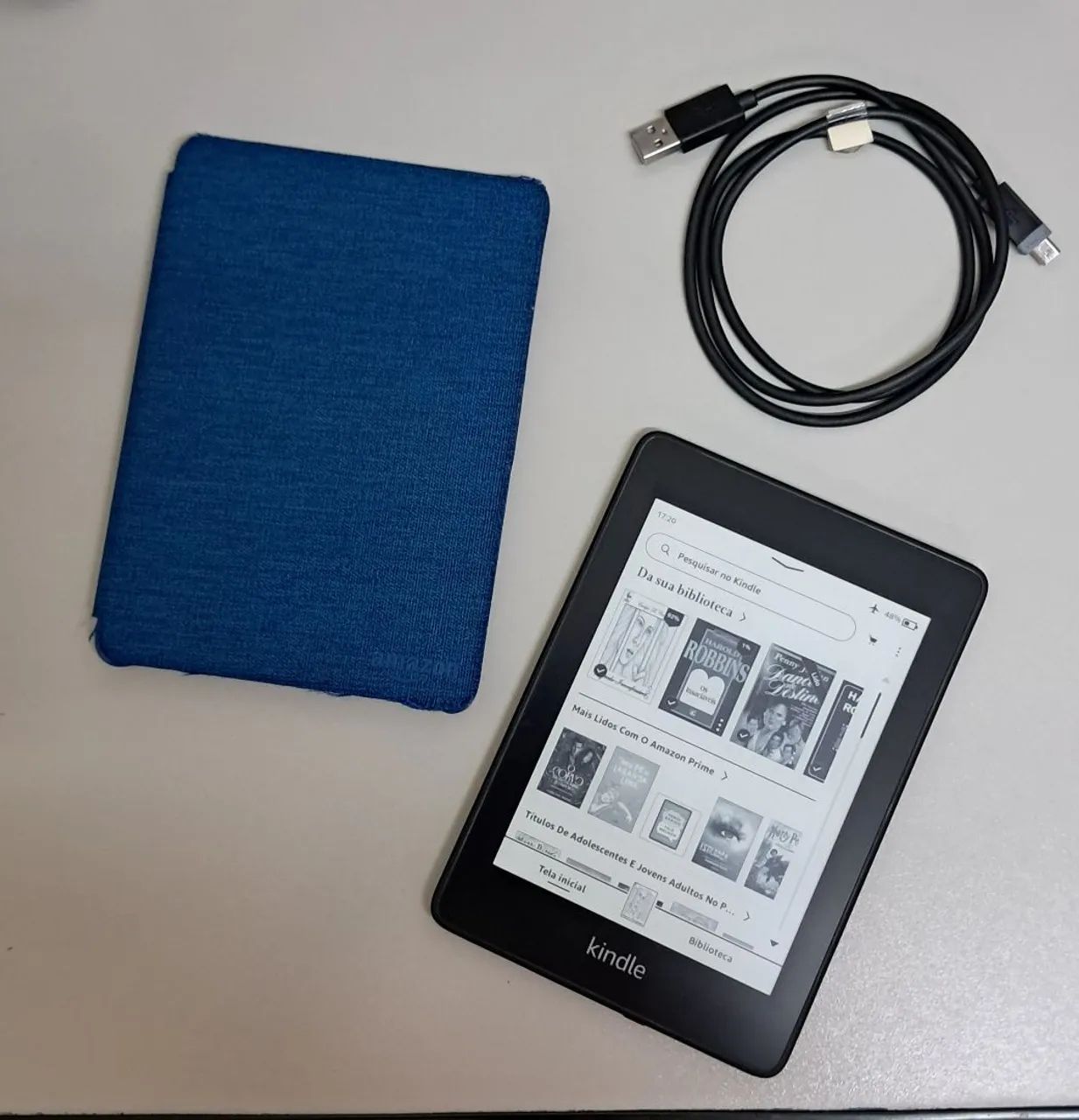 Kindle Paperwhite 10a Geração 32gb Novinho + Capa Original e Cabo Turbo - Foto 2