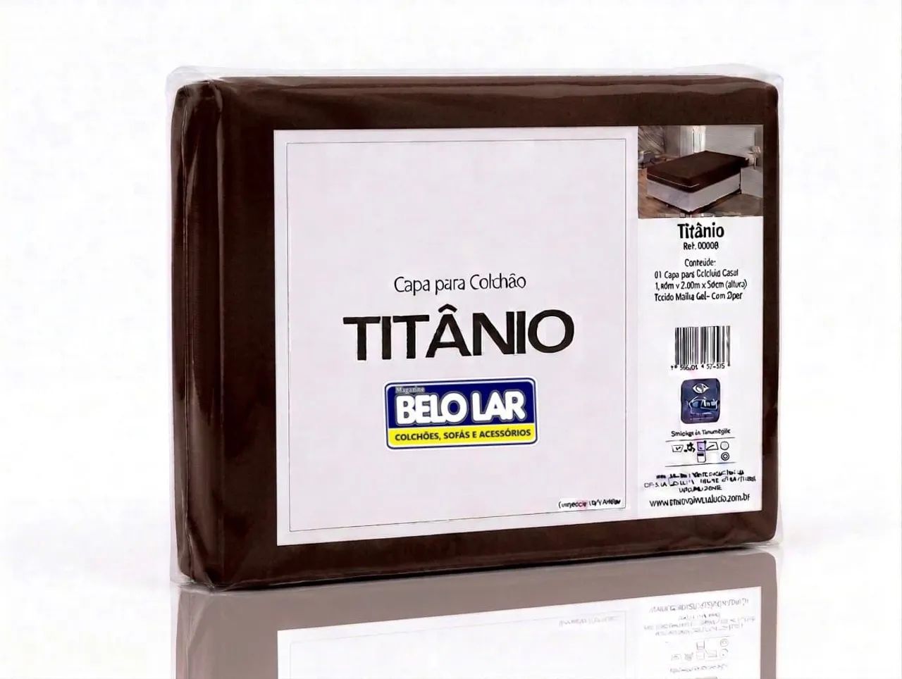 Capa malha para colchão Queen cor marrom  - Foto 3