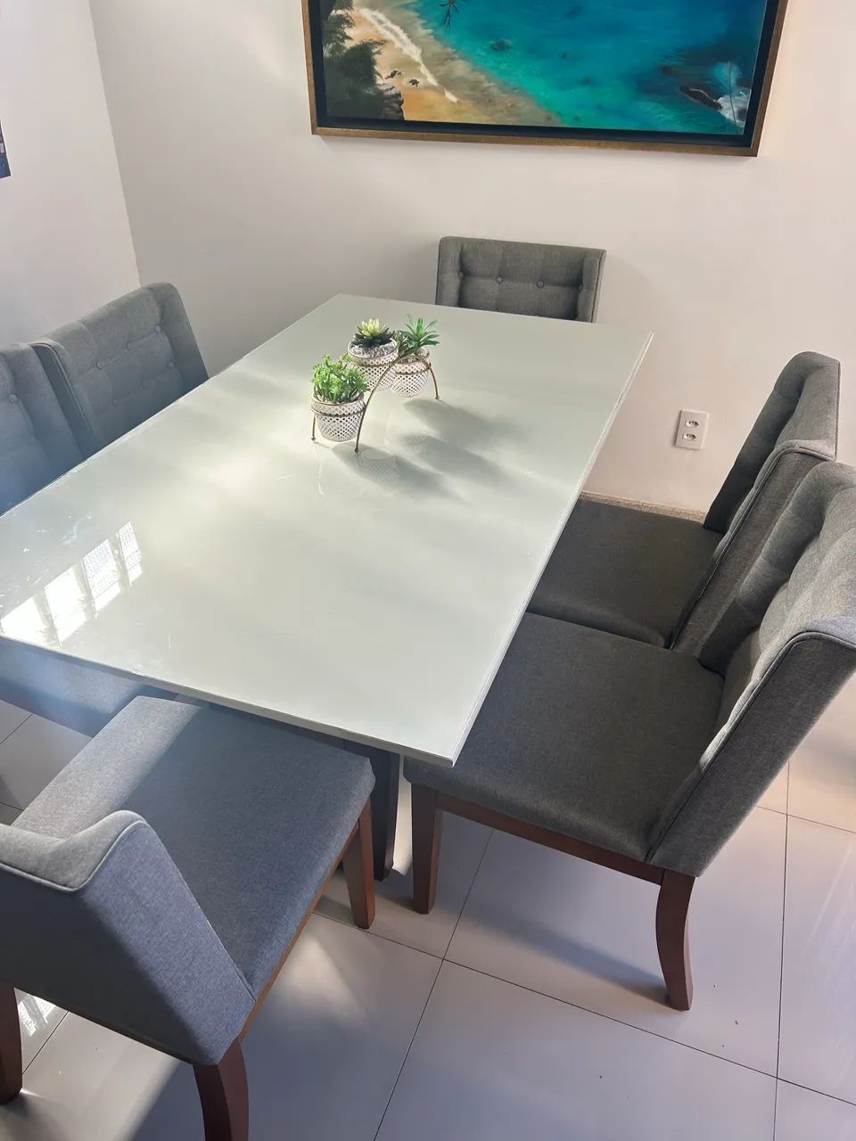 Conjunto mesa e 6 cadeiras  - Foto 3