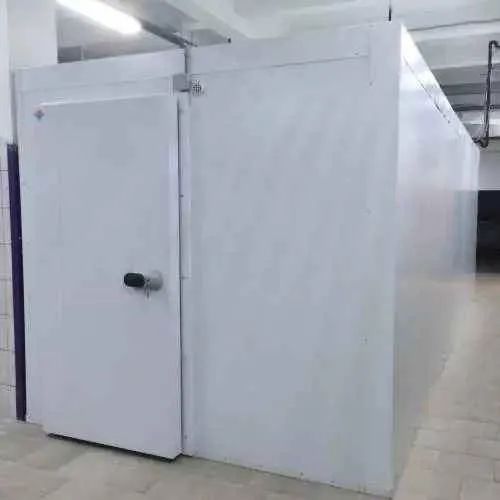 Câmara frigorífica para conservação de produtos congelados e resfriados.