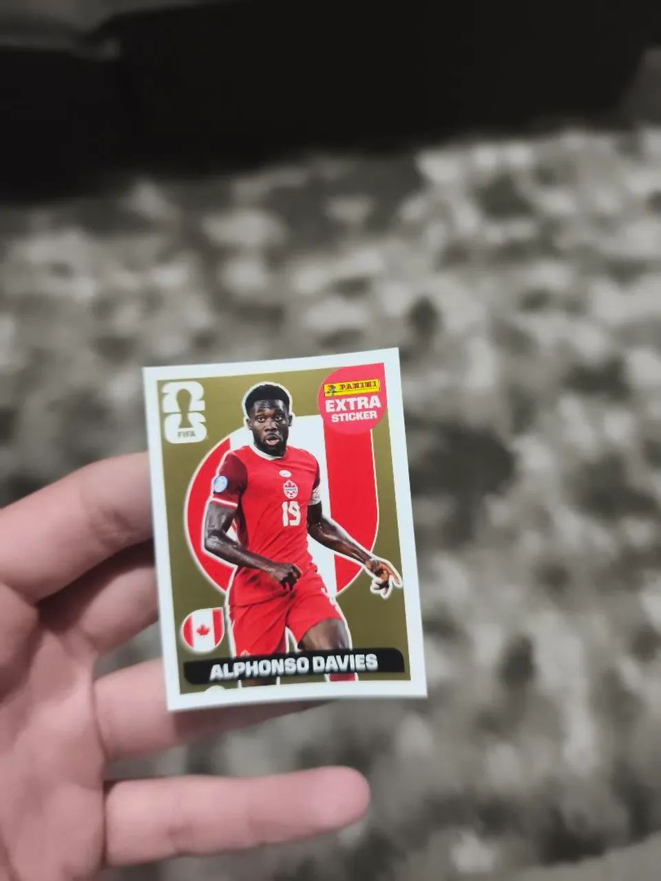 Figurinha alphonso Davies (GOLD)