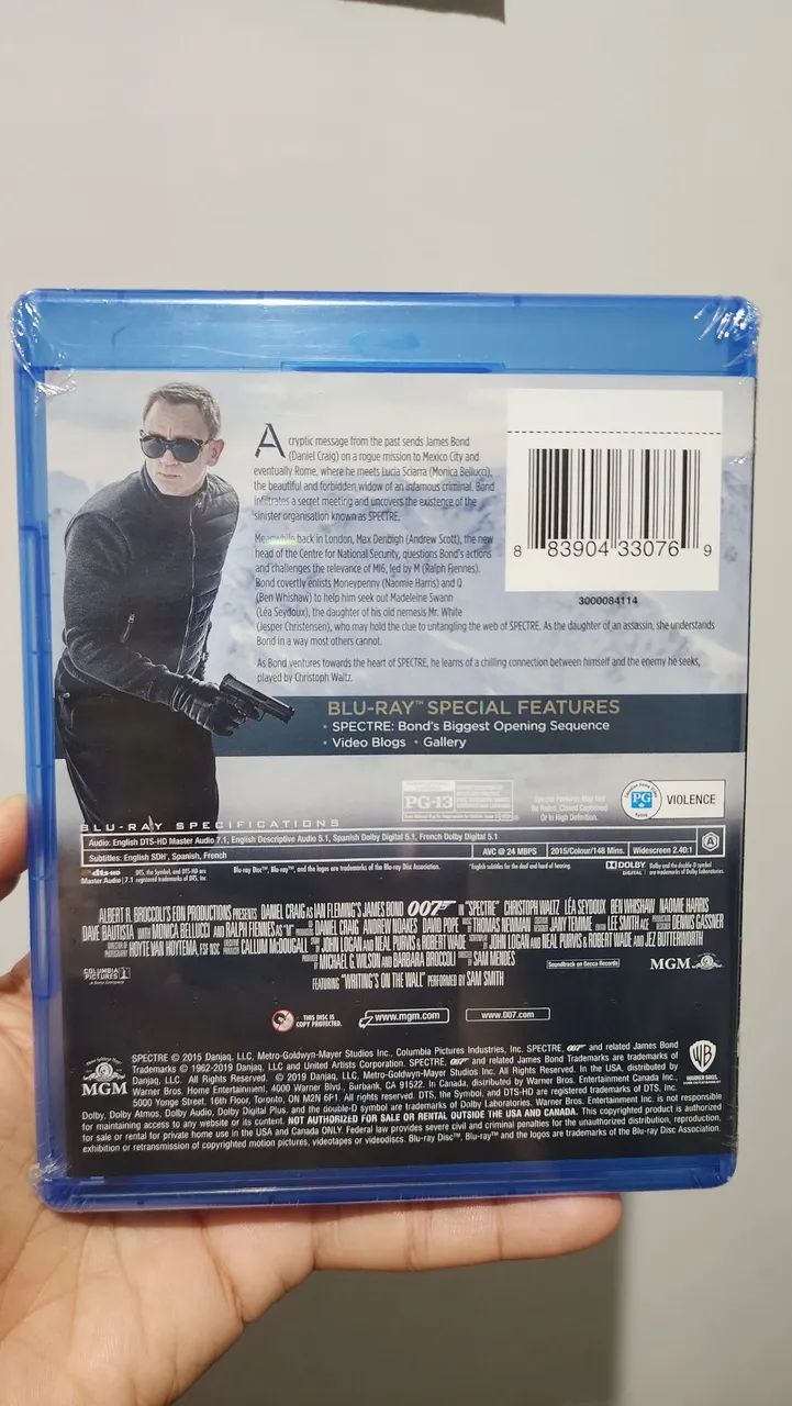 Blu-ray 007 Contra Spectre Lacrado  - Foto 2
