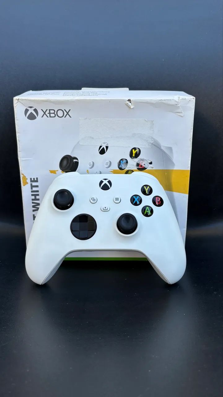 Controle Xbox Original Robot White