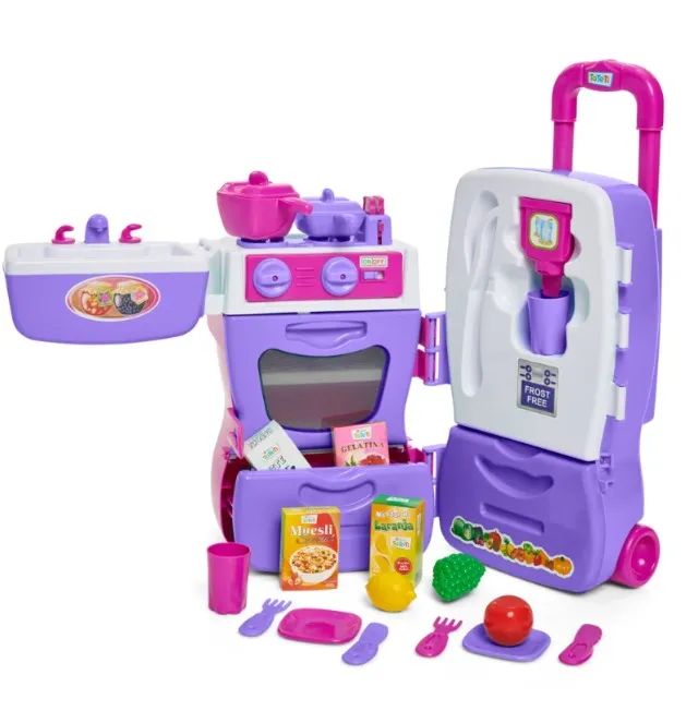  brinquedo Carrinho que se transforma em uma cozinha completa - mobility chef Tateti - Foto 5