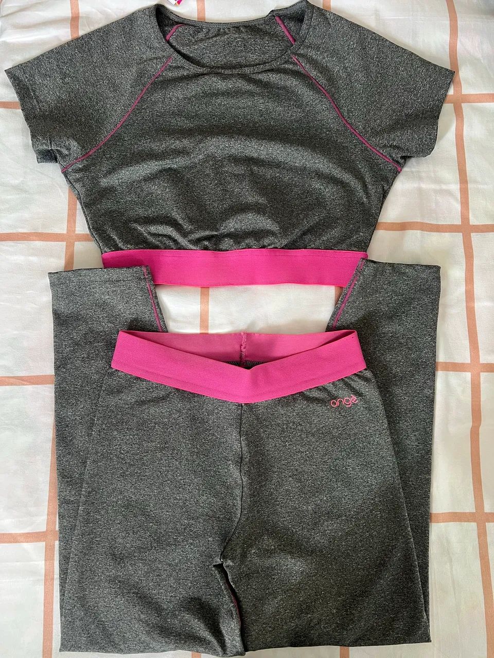 Conjunto legging e top P marca Angê