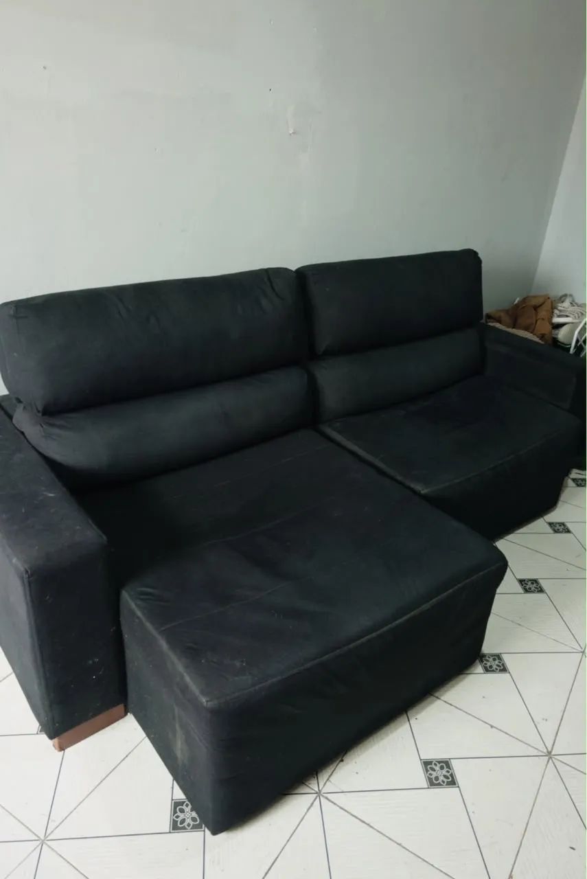 Sofa cama retrátil 3 metros, bipartido  - Foto 2