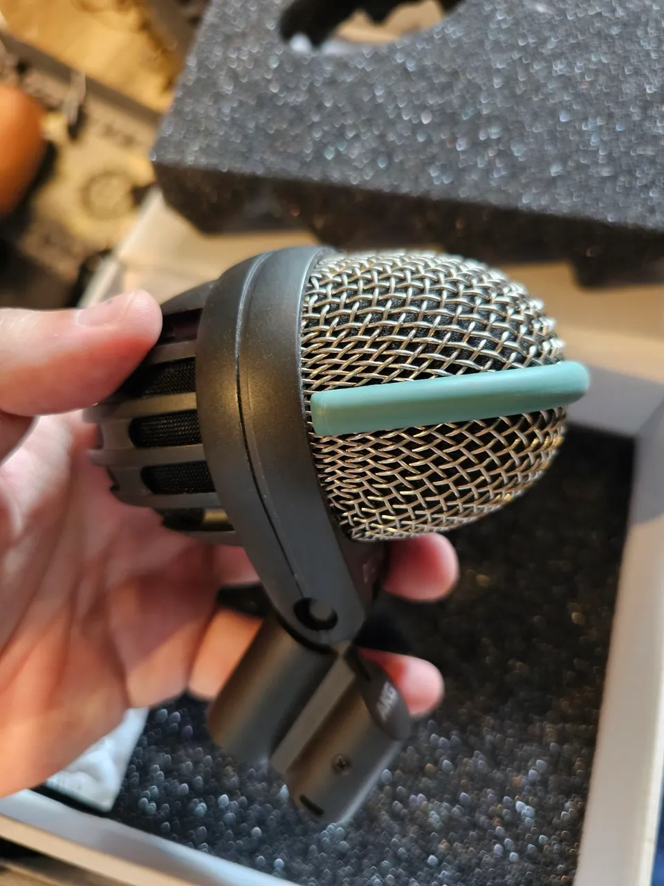 Microfones Sennheiser Ew 135G4 Dinâmico Cardioide cor Azul Branco