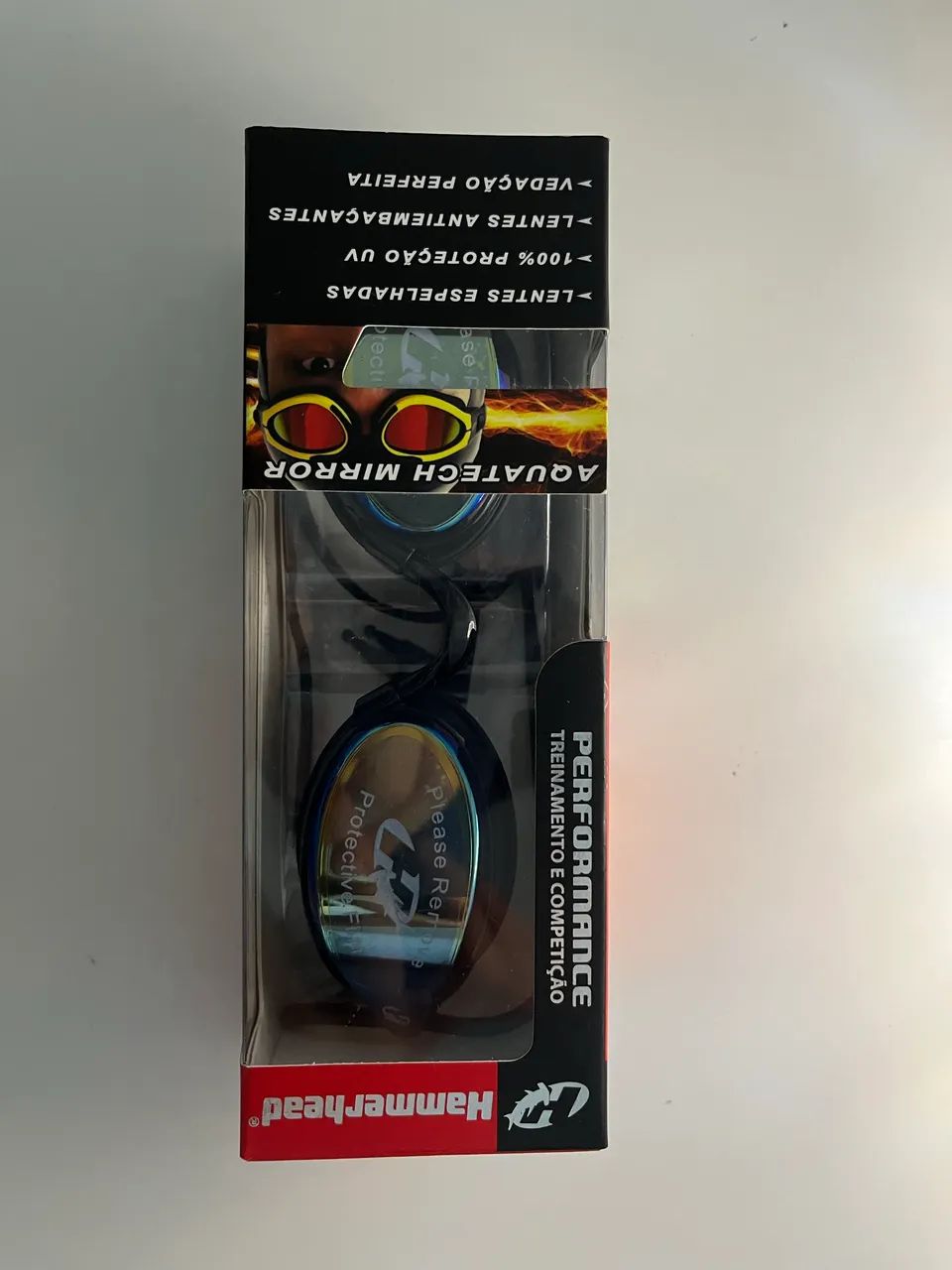 Óculos de Natação Hammerhead Aquatech Mirror Performance Profissional - Foto 2