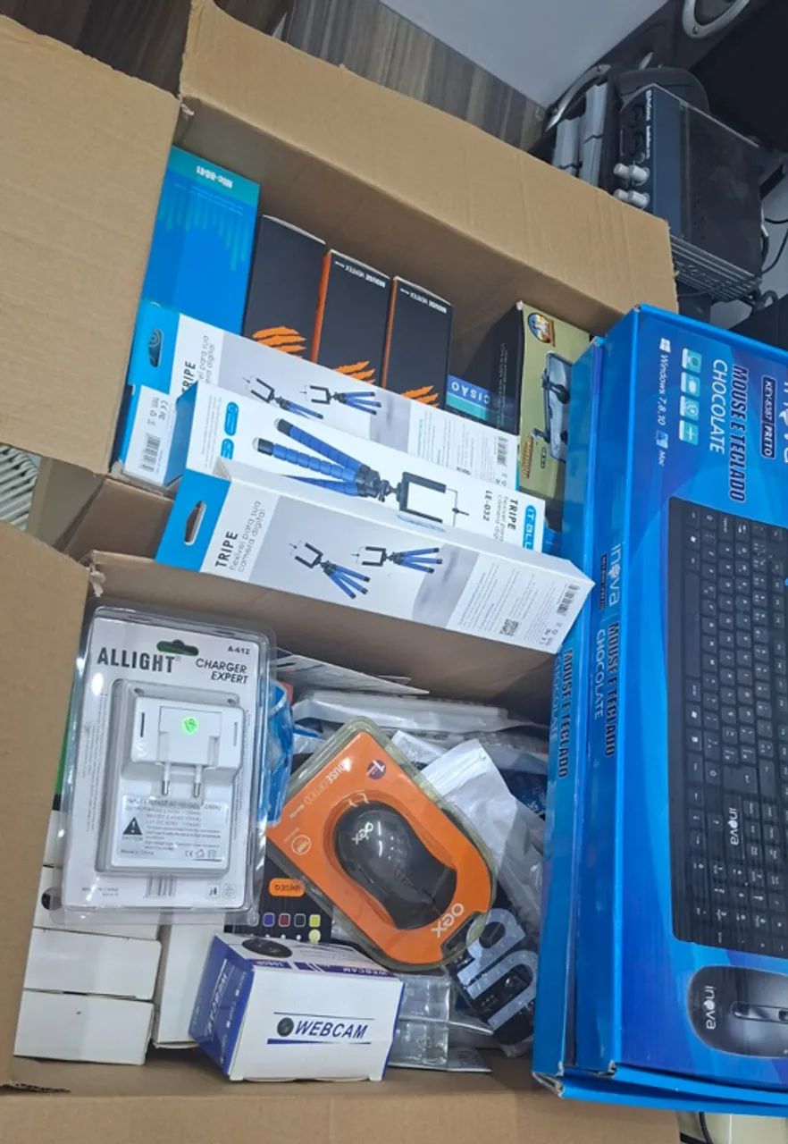 Lote de eletrônicos e acessórios para celular (sobra de estoque) - Foto 3