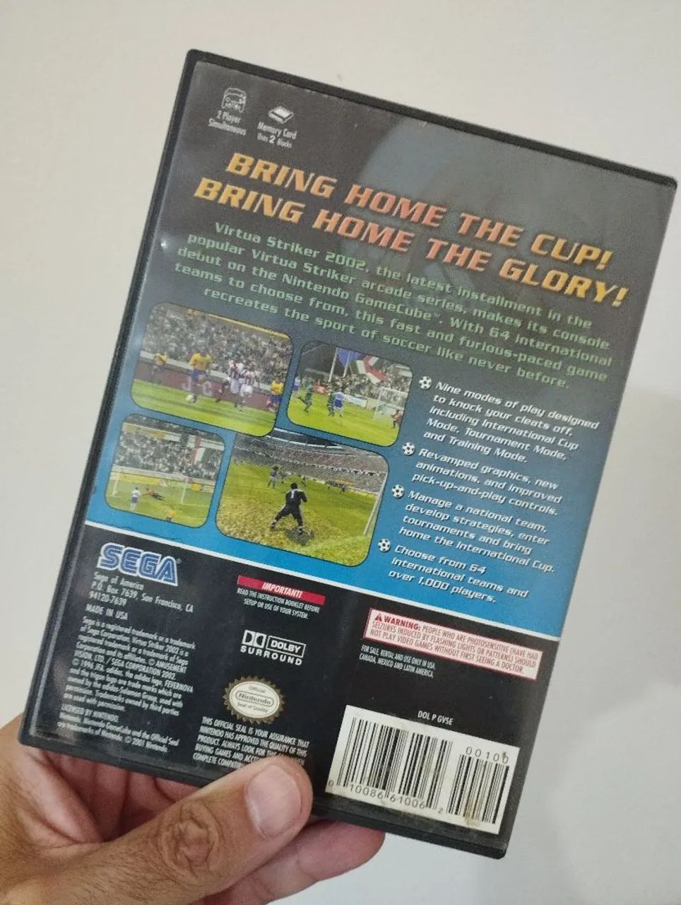 PISCOU, PERDEU! Virtua Striker 2002 GameCube Completo - Foto 2