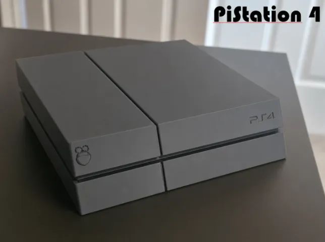 Pistation 4 Case Raspberry pi 3 B e B+ Case Playstation 4 para Rapberry