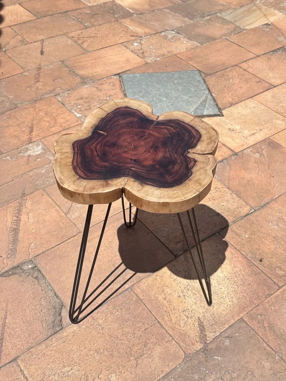 Mesa Lateral Madeira Artesanal - Foto 2