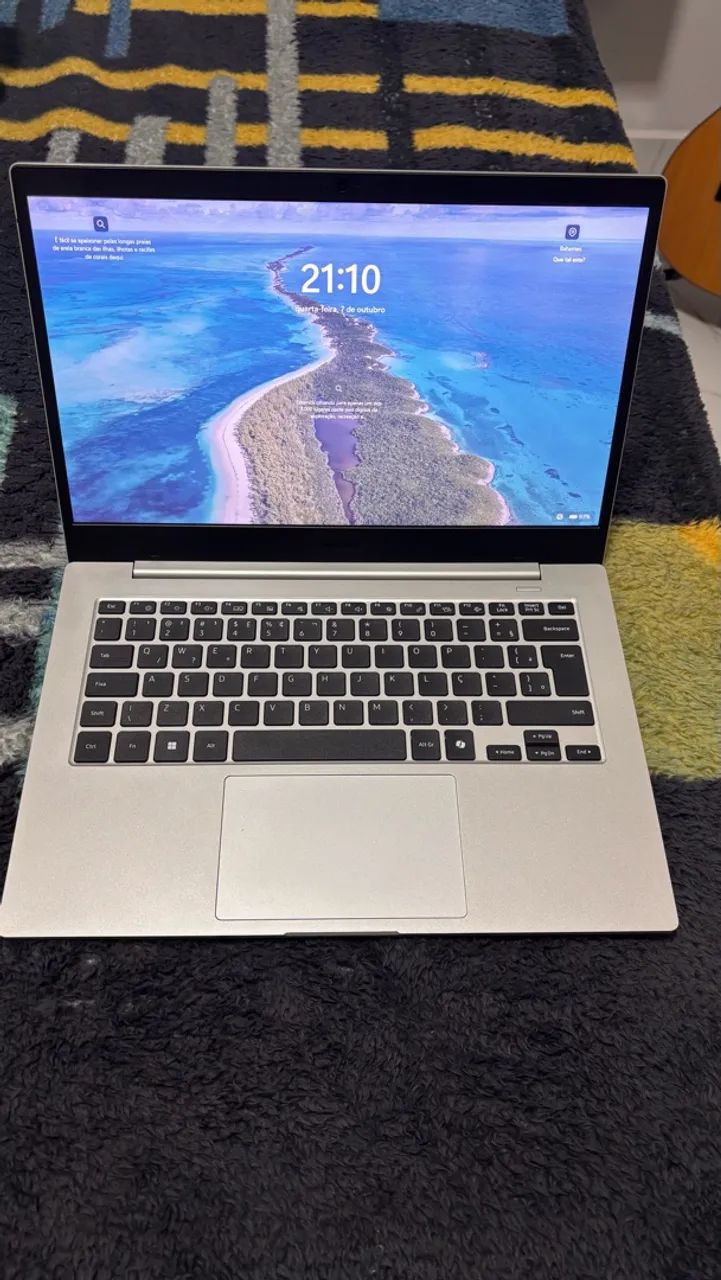 Notebook Samsung Galaxy Go Book 14" Prata - Windows 11 - Ótimo Estado
