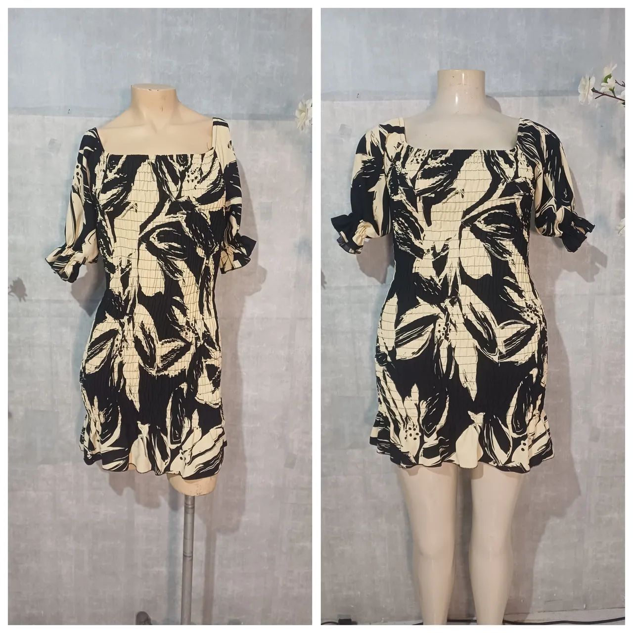 Vestidos curtos ciganinha Slim e Plus  - Foto 4