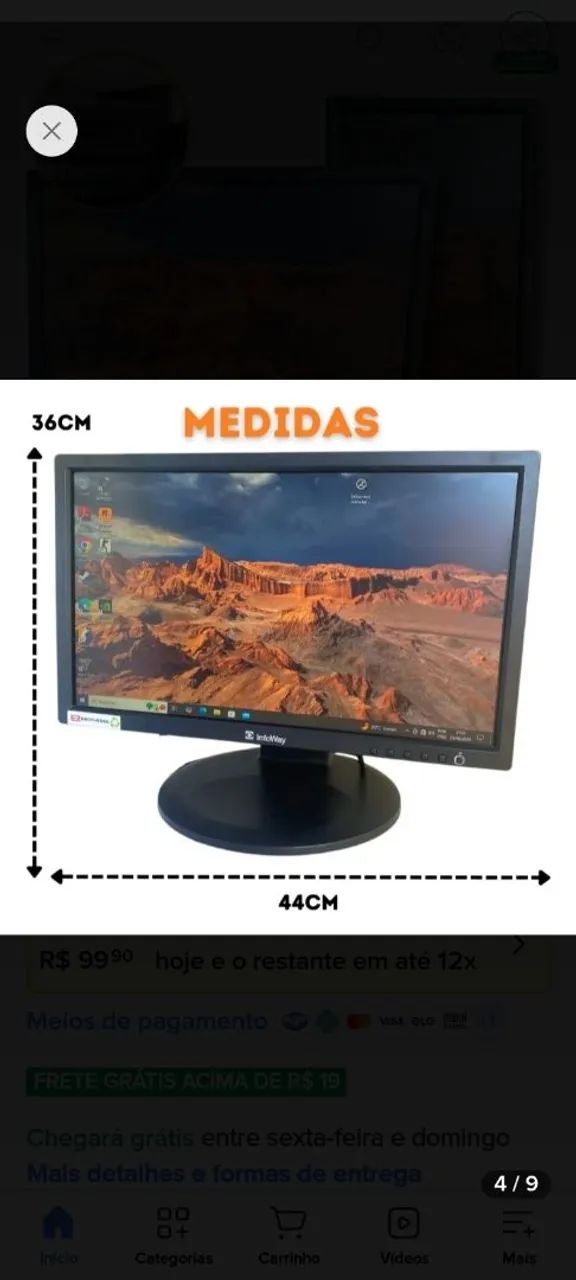 Monitor Infoway Ajustável  - Foto 3