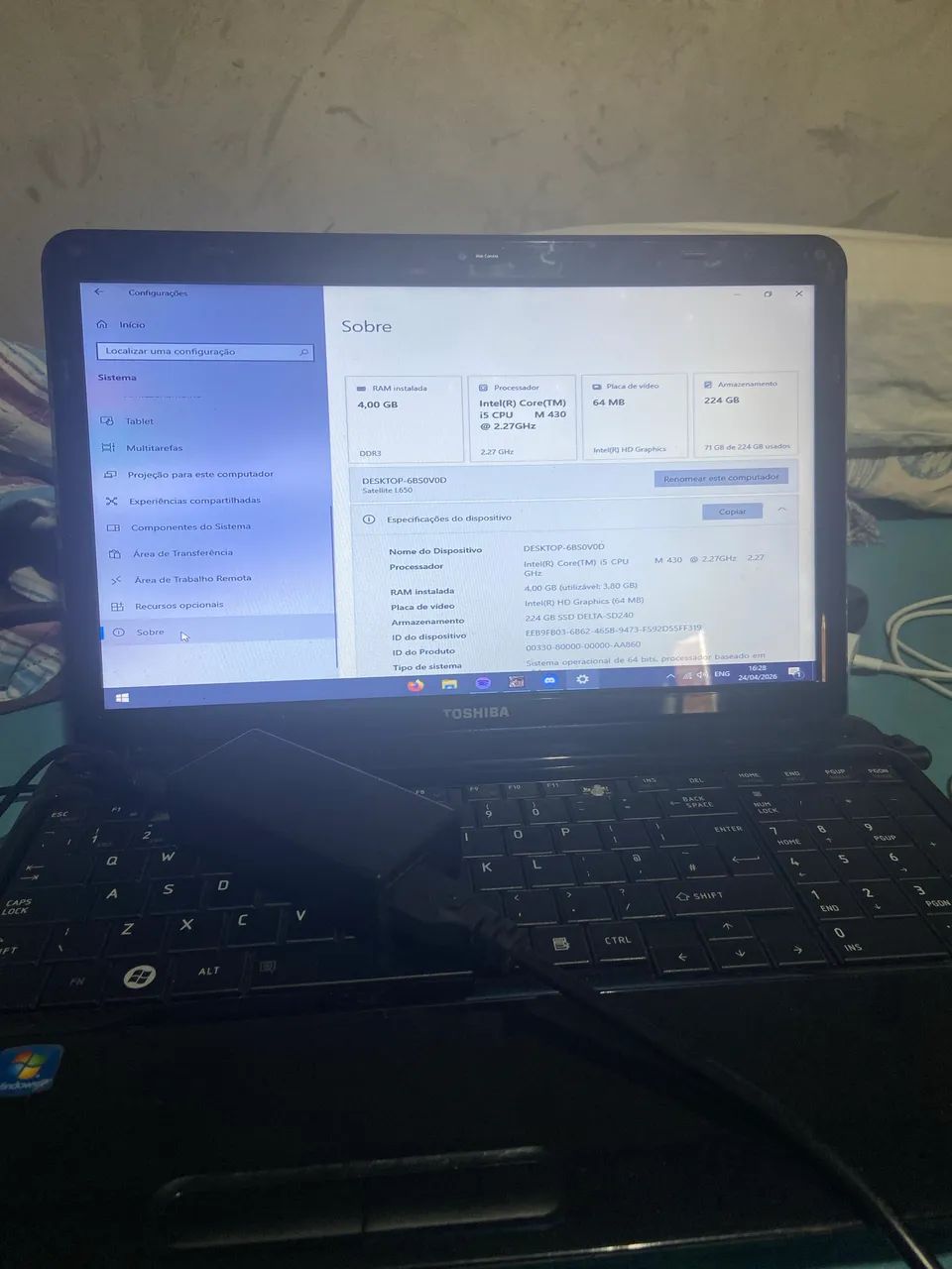Notebook Toshiba - Notebooks - Cordeiro, Recife 1496868371 | OLX