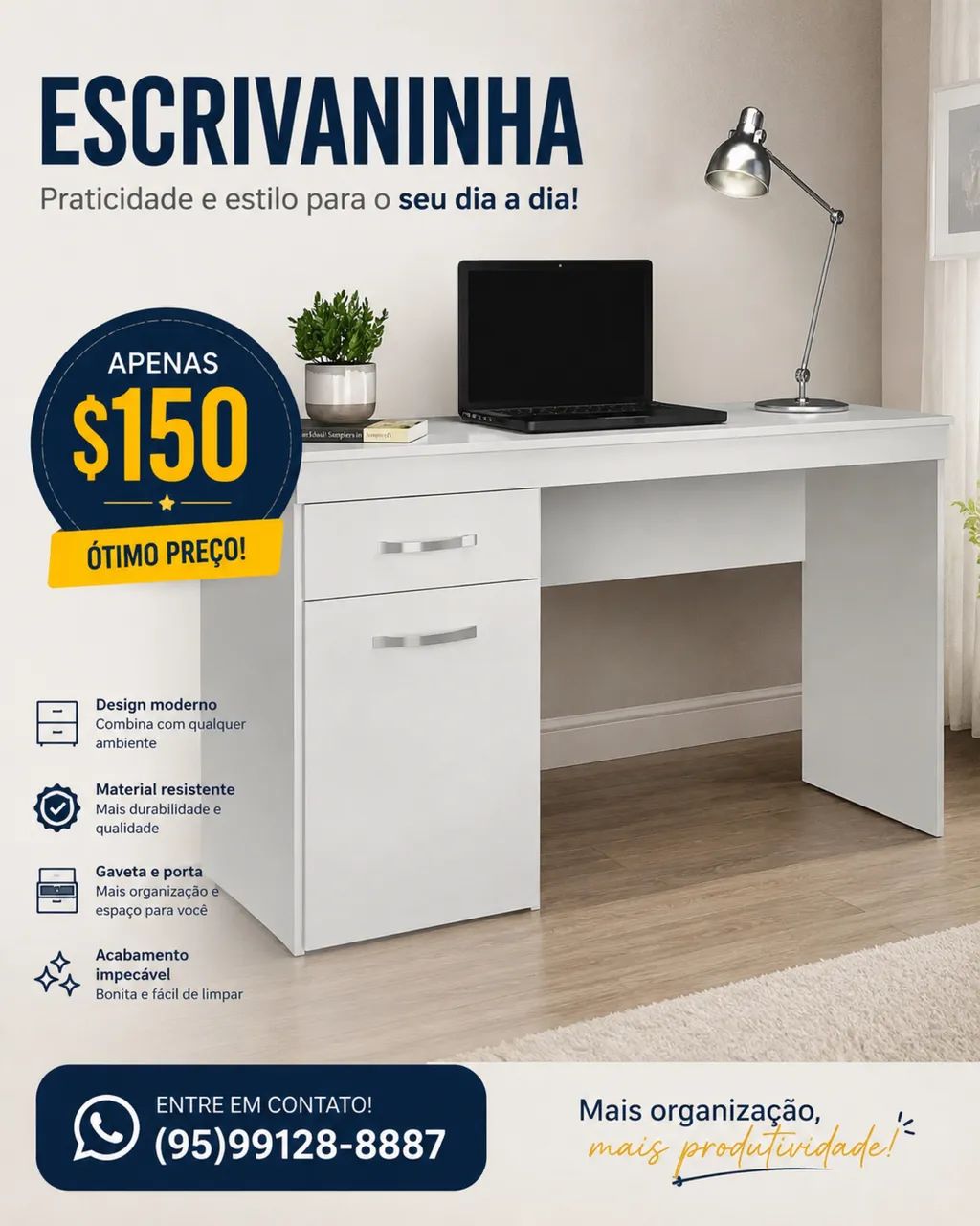 Vende-se escrivaninha 