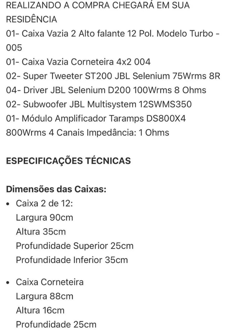 Caixa de som automotivo  - Foto 2