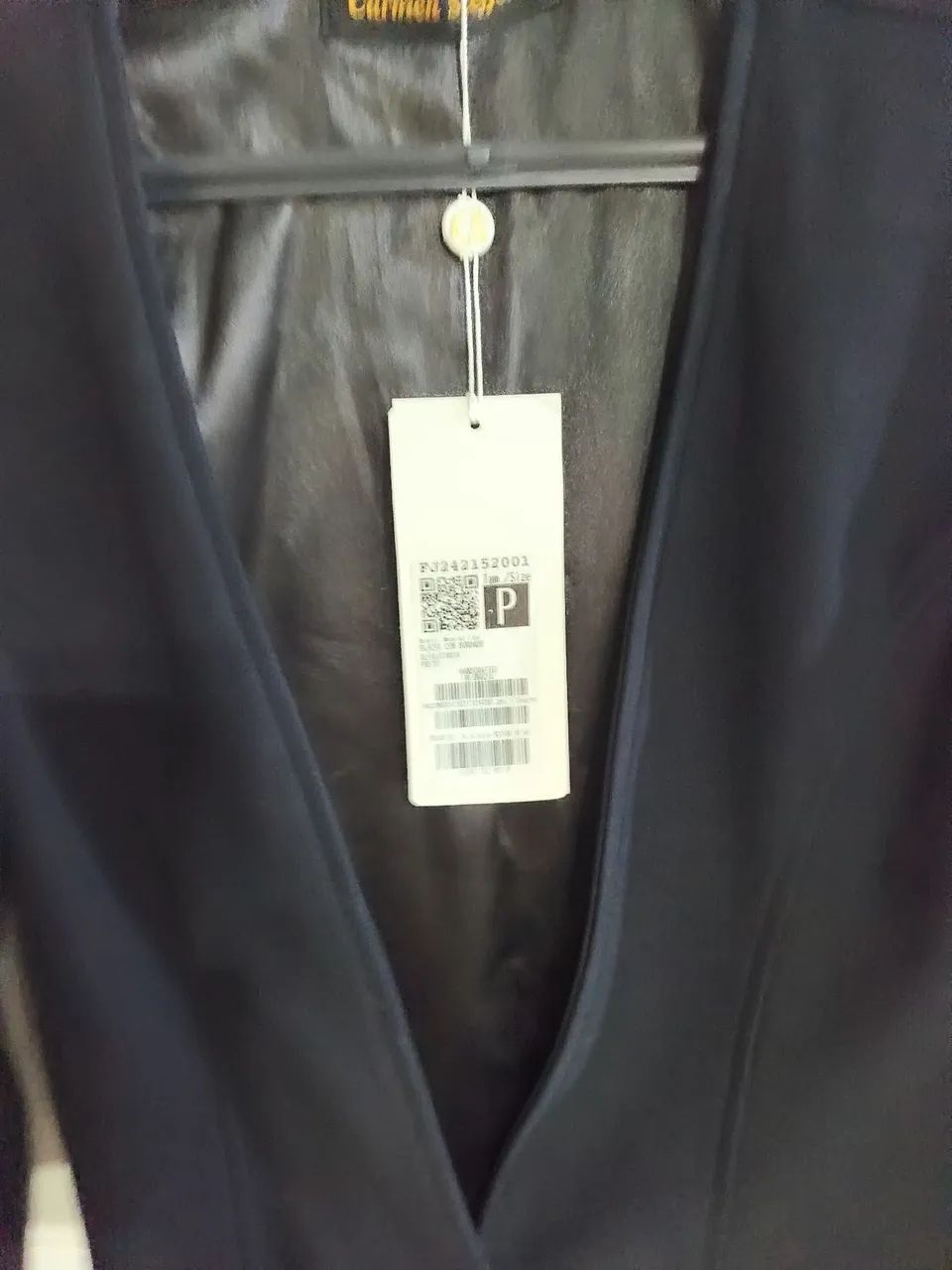 Blazer Carmen Steffens Preto P Novo - Foto 3