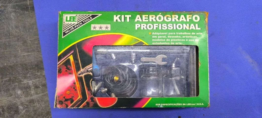 KIT COMPRESSOR ELÉTRICO E AERÓGRAFO - Foto 2