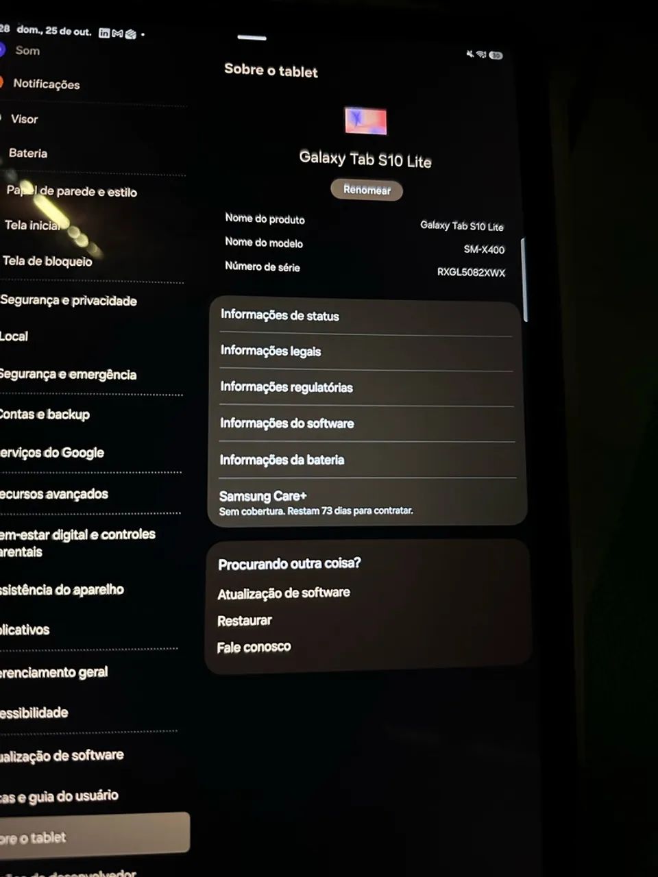 Troco Tablet Samsung S10 lite por IPad compatível  - Foto 5