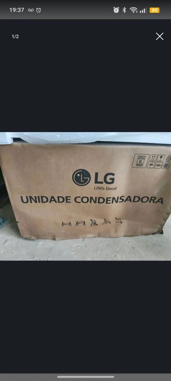 Condensadora nova LG 12 BTUs 
