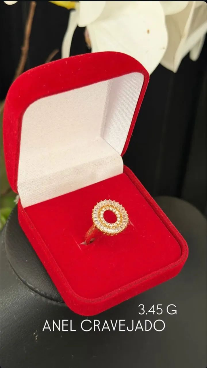Anéis feminino ouro 18k