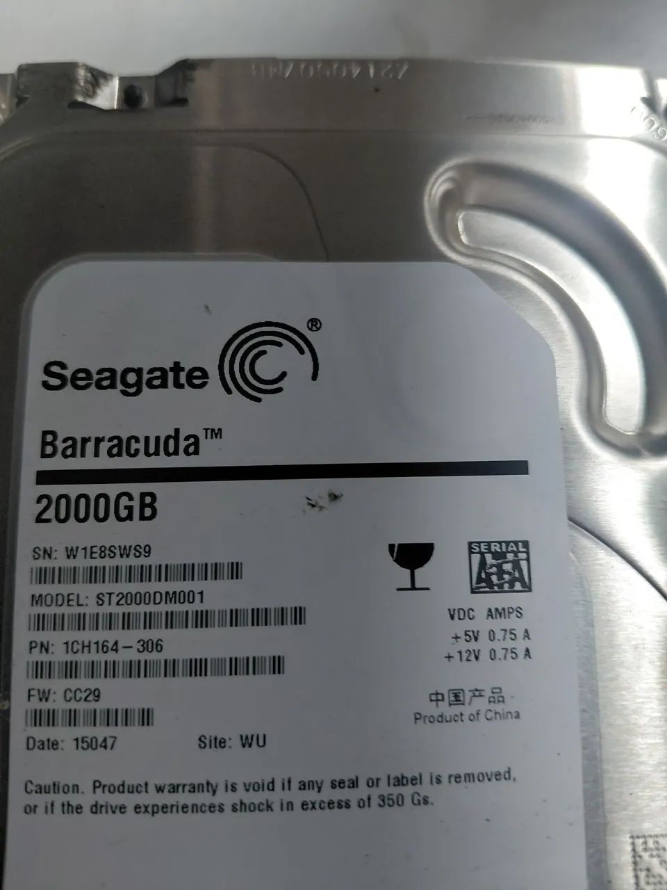 HD Seagate barracuda 2 TB 