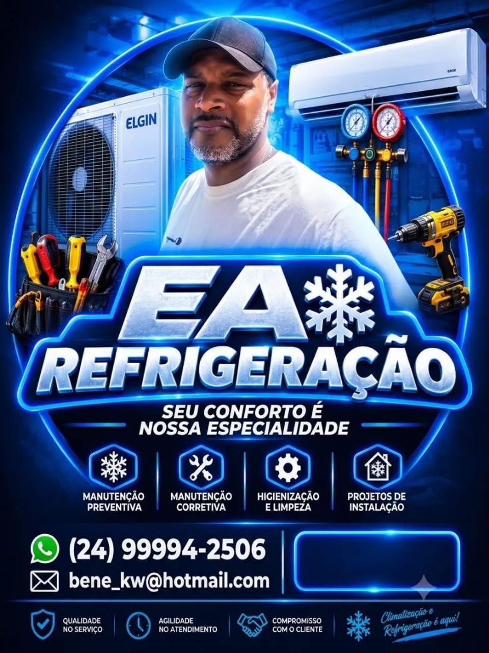 Instalação e manutenção em ar condicionado 