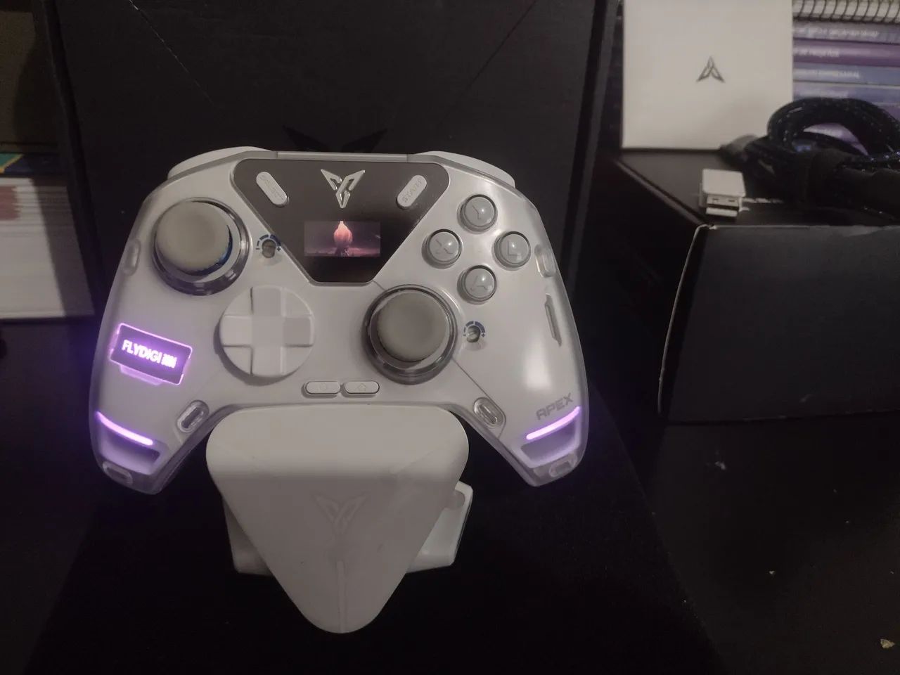 Controle flydige com dock, receptor e cabo. - Foto 4