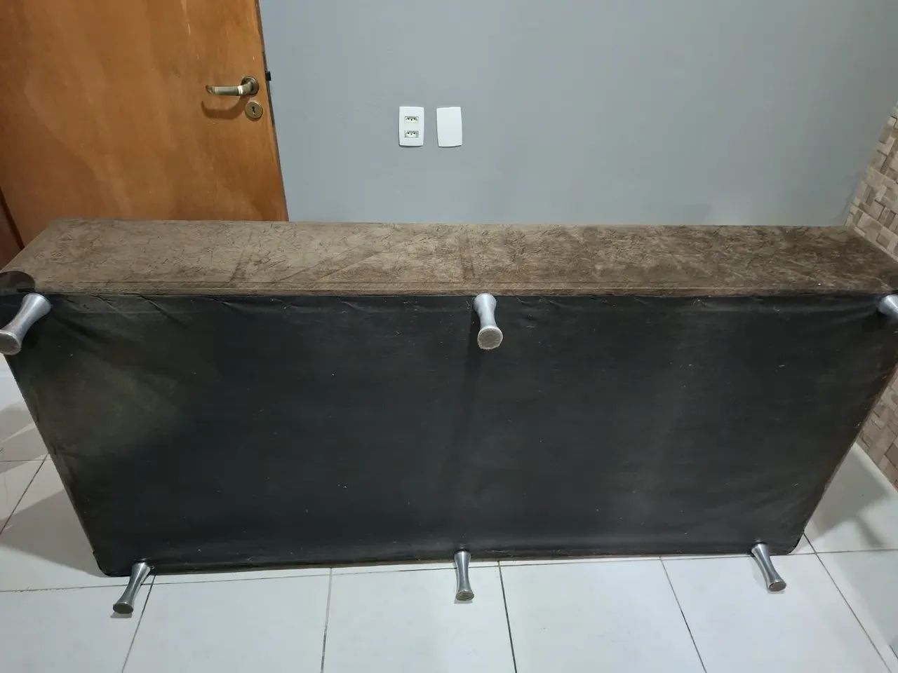 Vendo cama box solteiro com cabeceira  - Foto 5