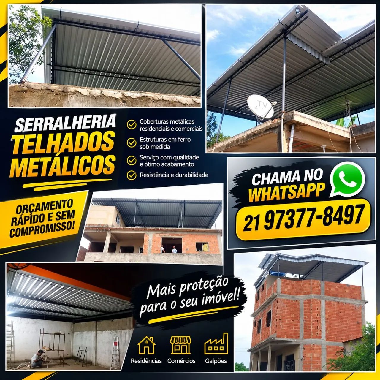 Telhado metálico 