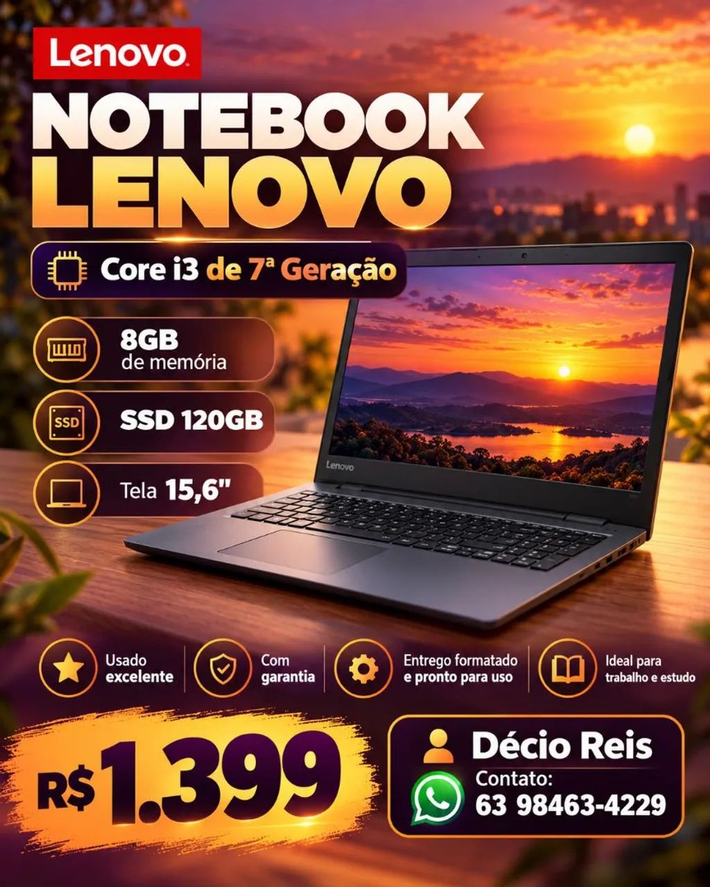 Notebook Core i3 